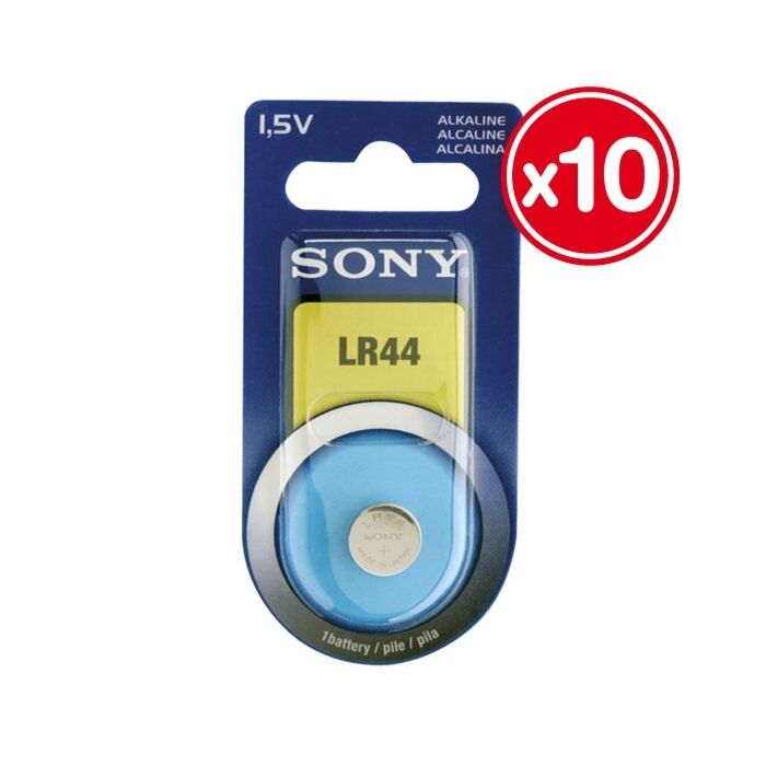 15V LR44 alcalinas Sony (10 unidades)