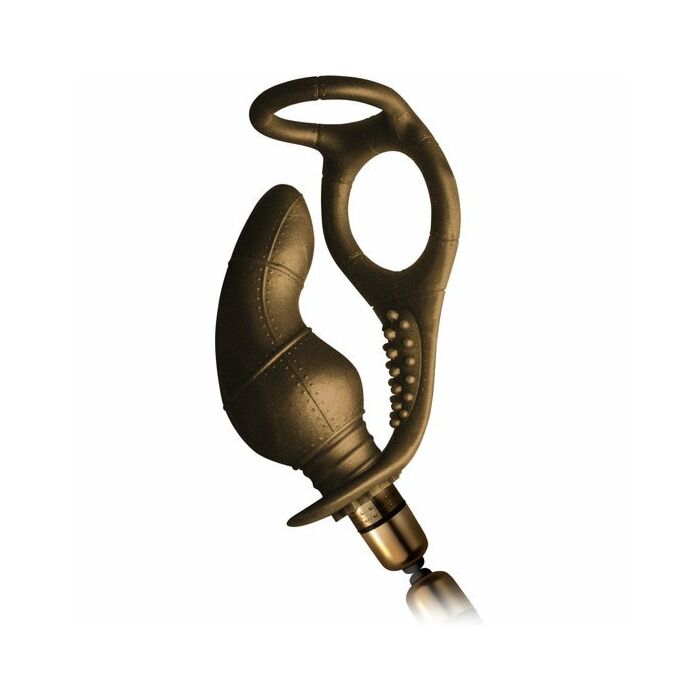 Dauntless - anillo con plug vibrador dorado