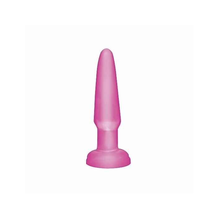 plugue anal Basix gelatina mini-rosa 9 cm