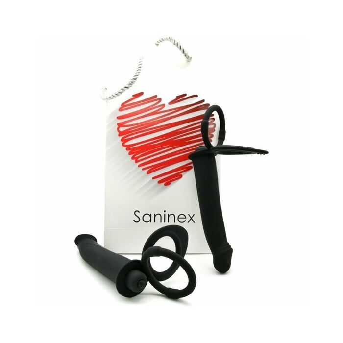 Saninex duplex - plug vibrador con anillos