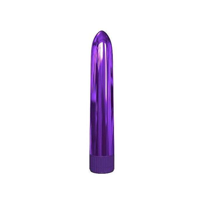 Rocket vibrador metálico 18cm - morado