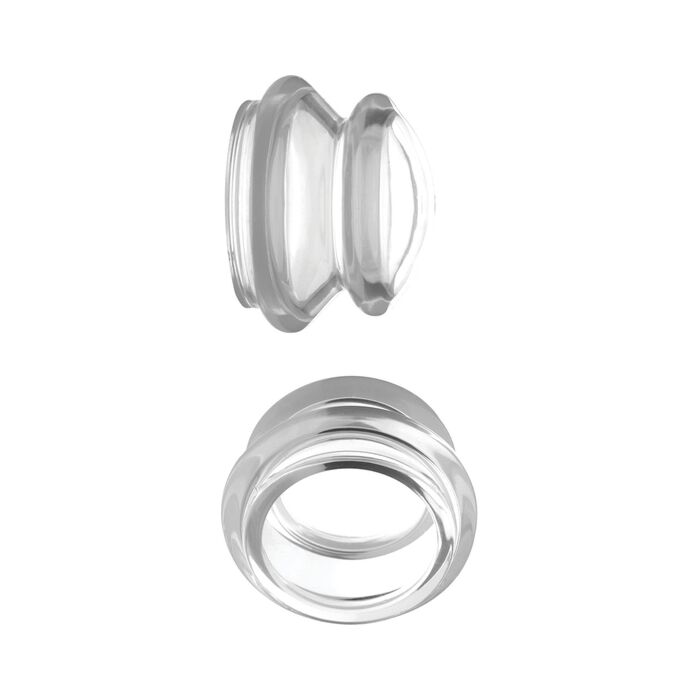 Êmbolos estimuladores de mamilos de silicone transparentes e grandes - transparentes