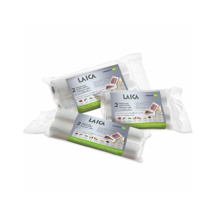 2 rolos de conservação vazios 28x300 cm.