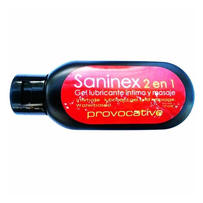Saninex 2 en 1 lubricante intimo y masaje provocative