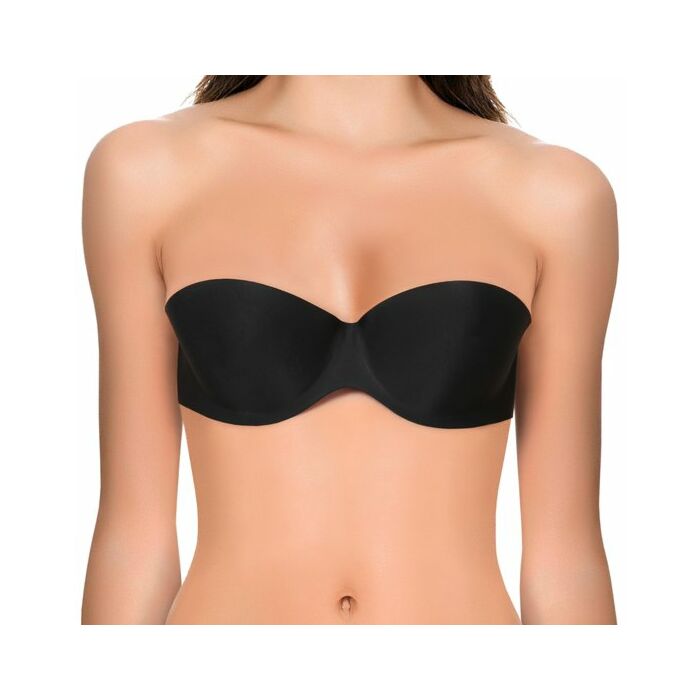 Set de 3 uds. invisible bra strapless autoadhesivo - color negro