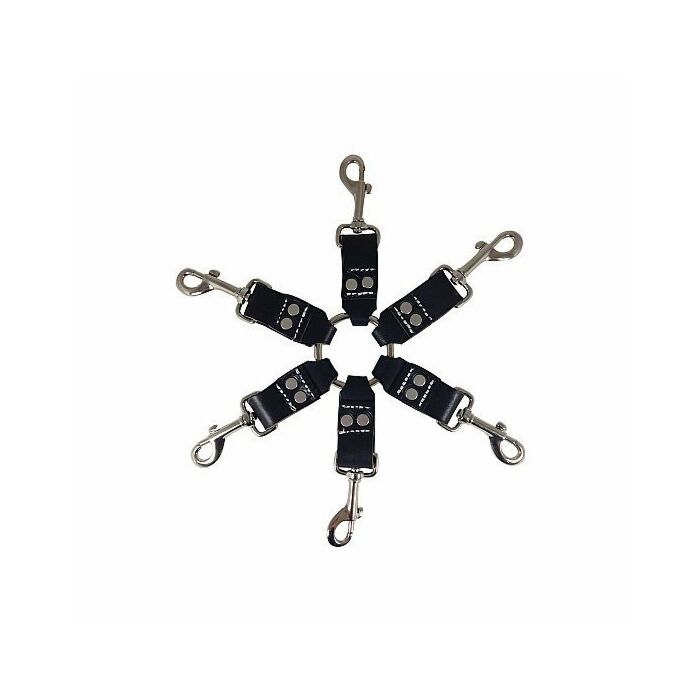 Anilla con enganches de piel