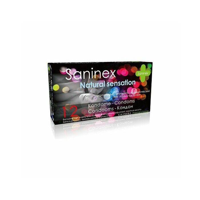Saninex preservativos natural sensation 12uds