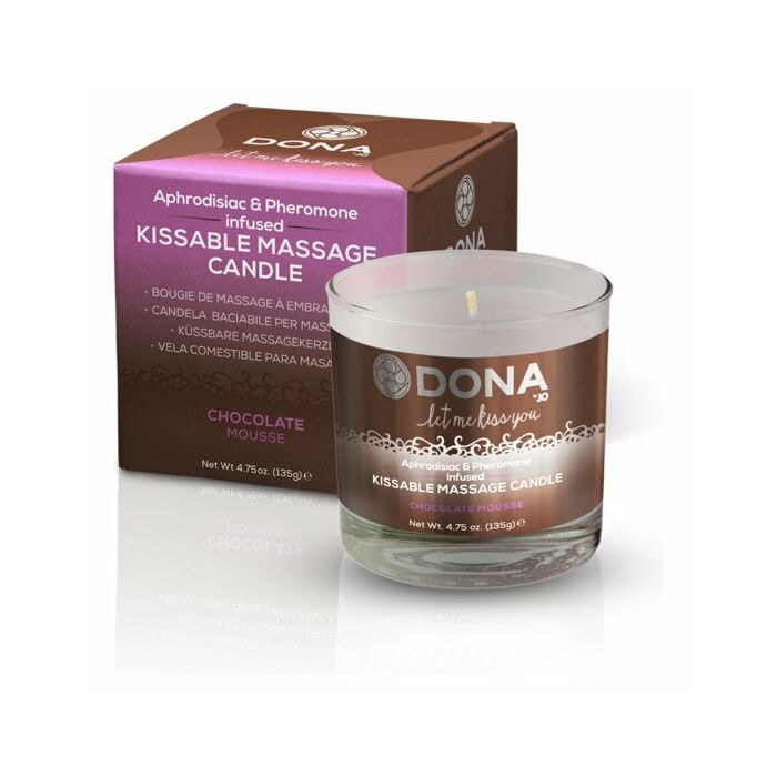 Dona de chocolate velas de massagem 135 gr