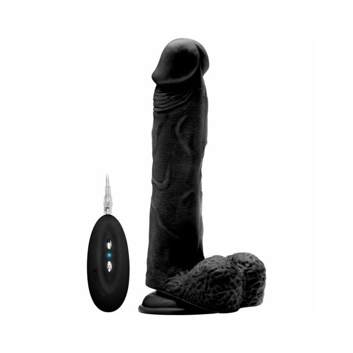 Rock real vibrador 100 004 preta 23,5 centímetros realistico