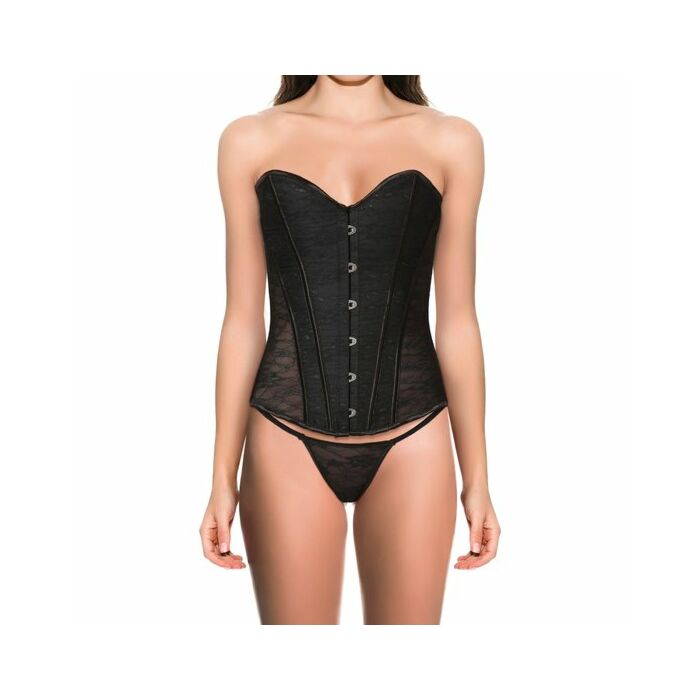 Corset golden border negro