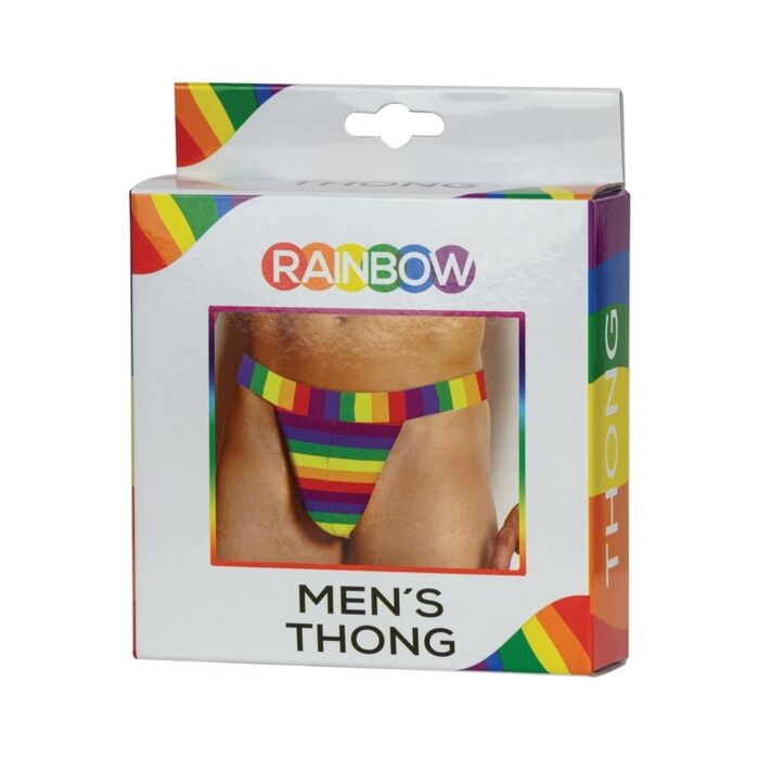 Tanga masculina arco-íris