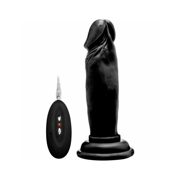 Rock real 007 100 vibrador preto 15 centímetros realistico