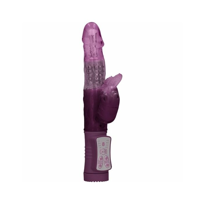 Vibrador rampante beetle con rotación - morado