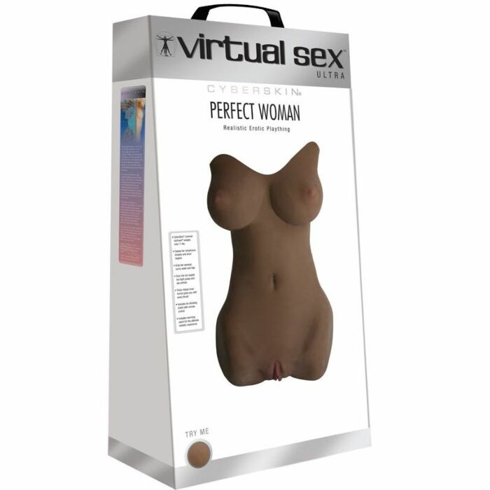 Cybersking virtual sexo torso mulher negra Realistica