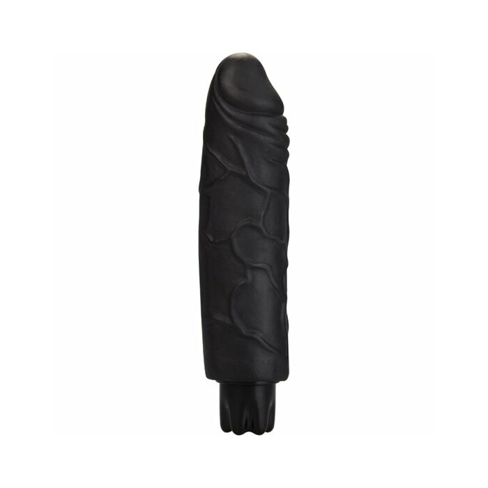 Vibrador toque realista tamanho normal efectivo preto