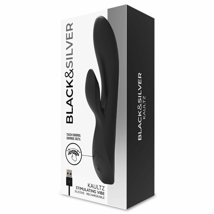 Black & silver kaultz vibrador control touch