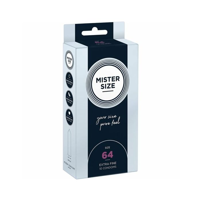 Mister size 64 (10 pack) - preservativo natural