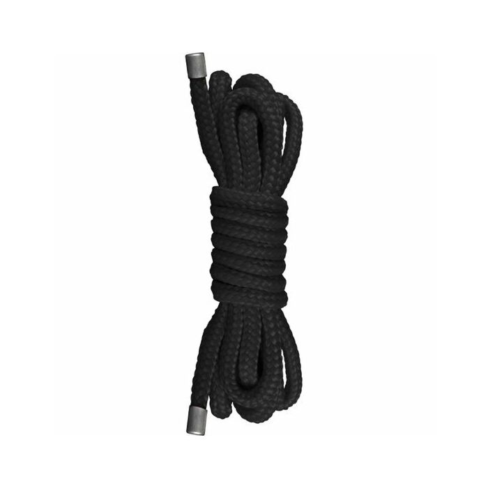 Ouch preto mini-15m corda japonesa