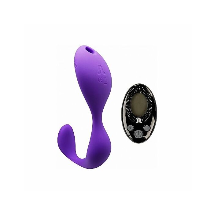 Mr. hook vibrador manos libres con mando - morado