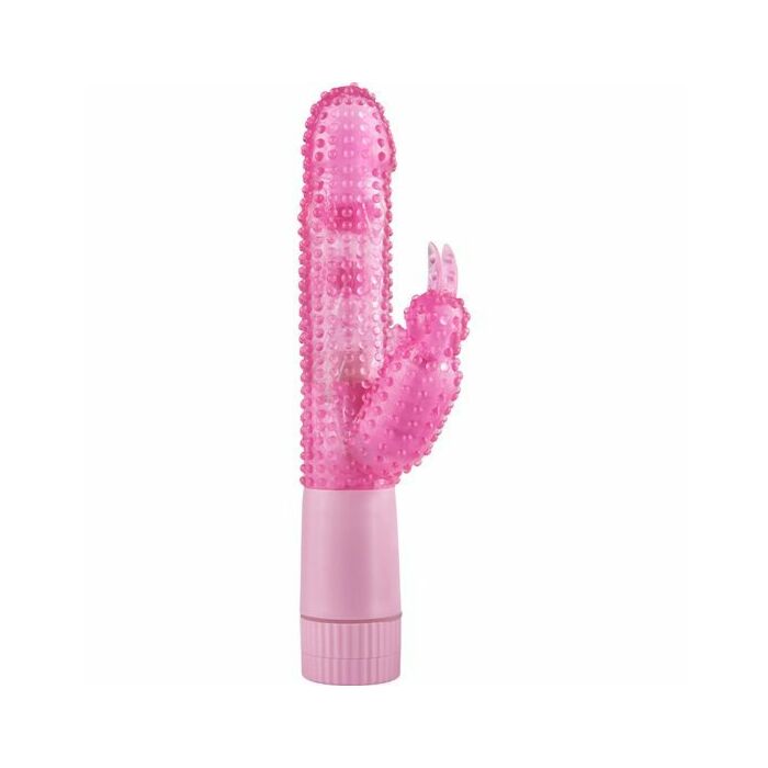 vibrador coelho ou coelho desenfreado com bolinhas cor de rosa