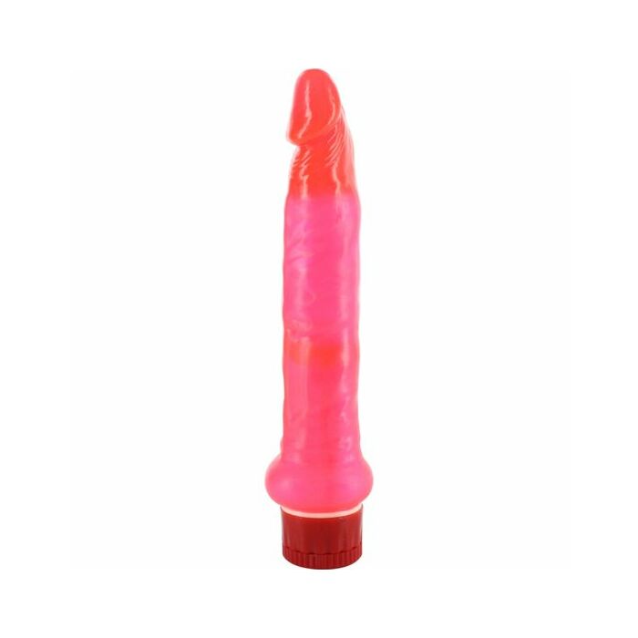 Jelly vibrador anal delgado rosa