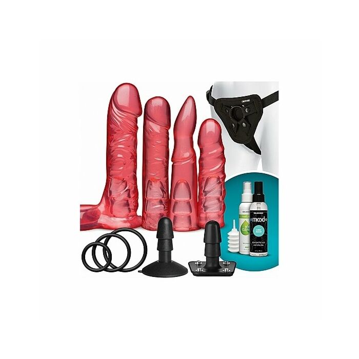 Kit crystal jellies con vibrador control remoto - rosa