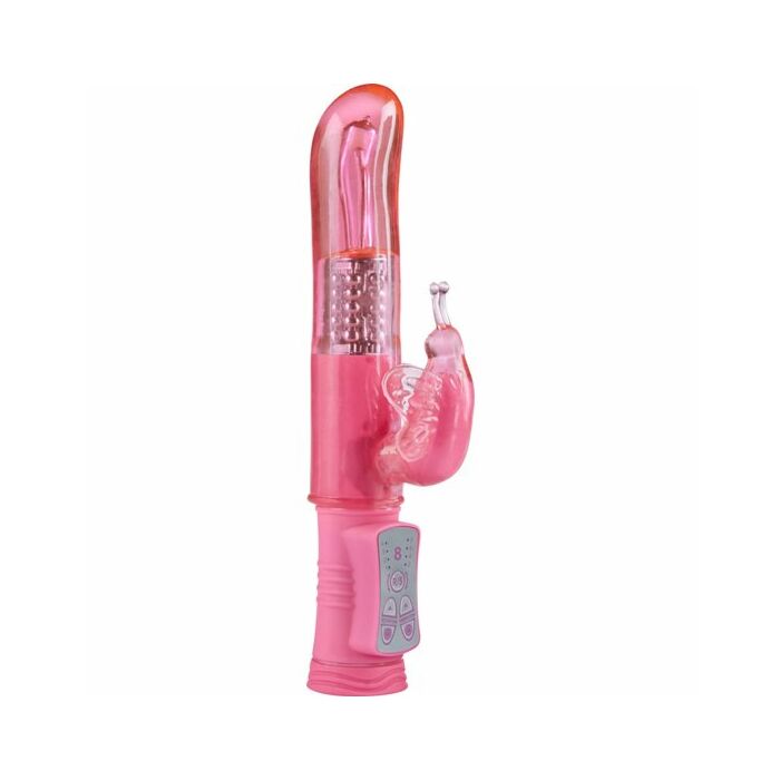 Abraçando rosa vibrador borboleta