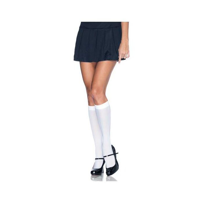 Leg Avenue meias de nylon branco