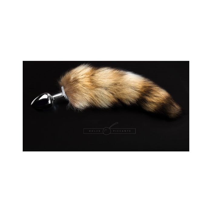 Plug prateado com cauda - s