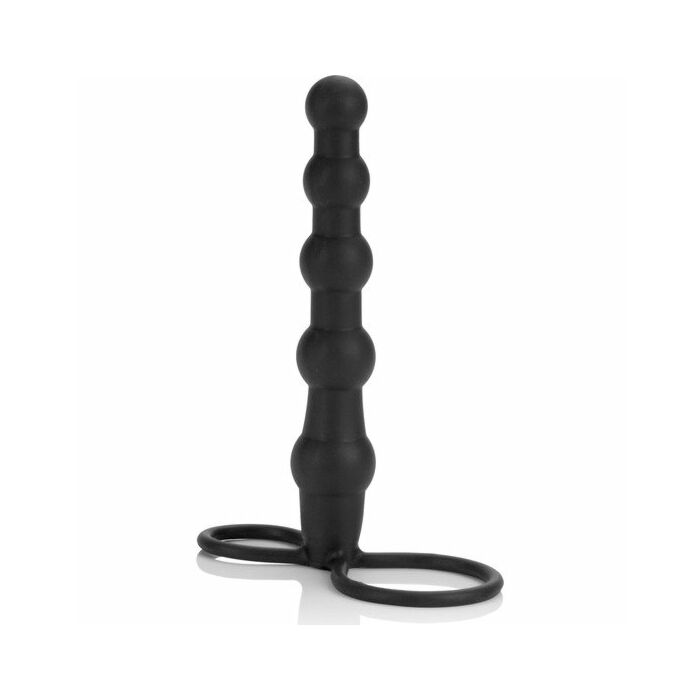 Bolas anales doble arnés negro