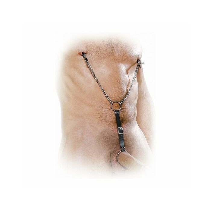 mamilo fantasia Fetish braçadeiras com anel de penis