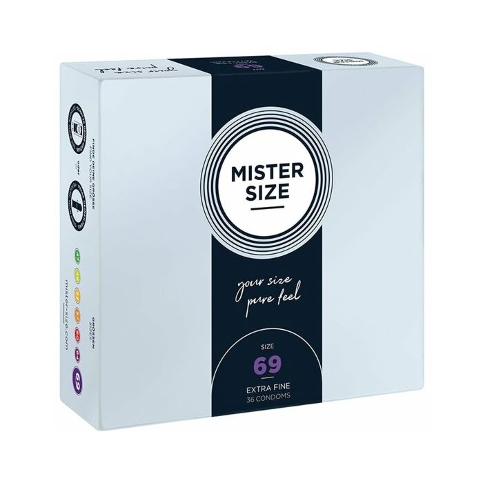 Mister size 69- preservativos extrafinos (36 pack)