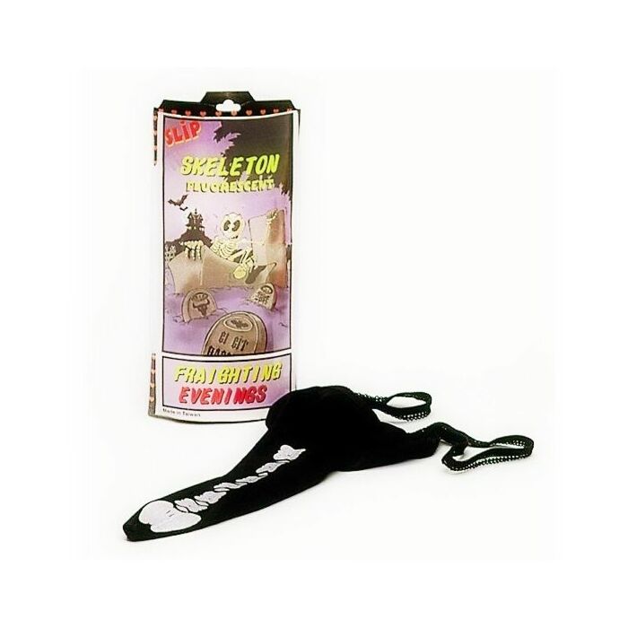 Tanga esqueleto fluorescente pênis seu