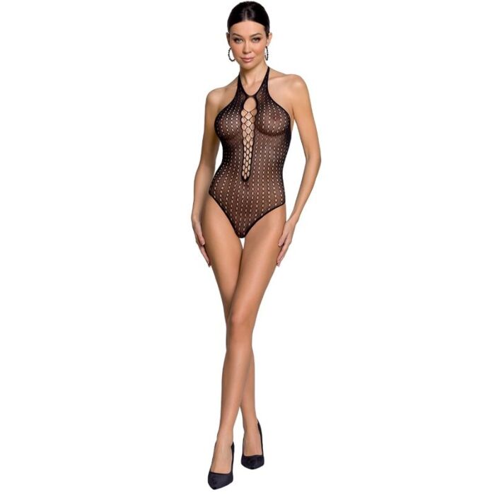 Passion BS088 Teddy Bodystocking Preto - Tamanho Único