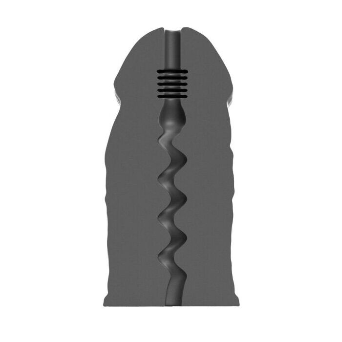 Masturbador All Black E-Boy 17 cm - Textura Interior - Envio Discreto.