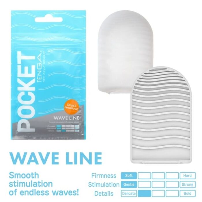 Tenga Wave Line Masturbador Pocket - Sex Shop Online

