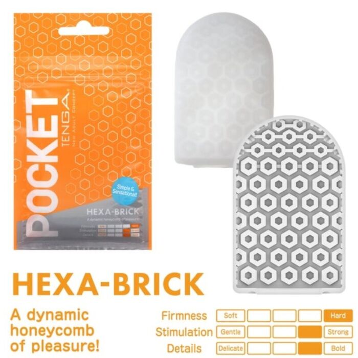 Masturbador Tenga Hexa Brick Pocket - Sex Shop Online