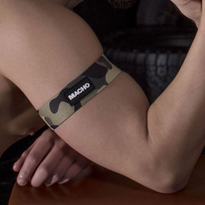 Macho - Pulseira Militar Camuflagem Elástica 30 cm
