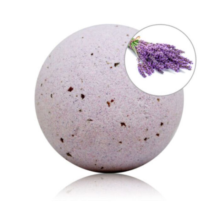 Bomba de banho com aroma de lavanda e pétalas de rosa - 140g