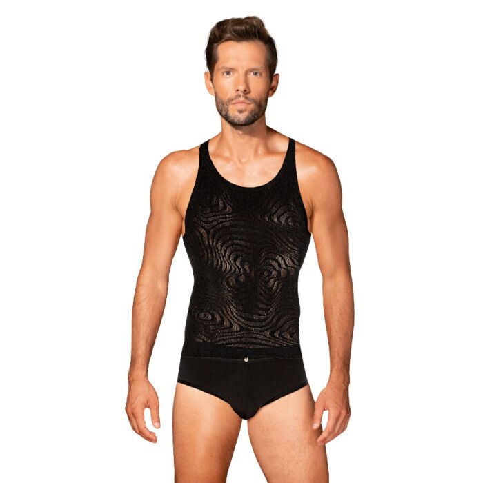 Obsessive - Camiseta Preta T103 para Homens - Sex Shop