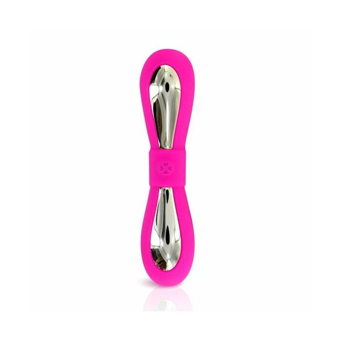 Vibrador rosa e ouro bowknot 7V