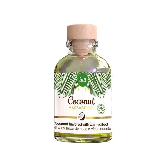 Intt Gel de Massagem Vegano de Coco com Efeito de Calor 30ml