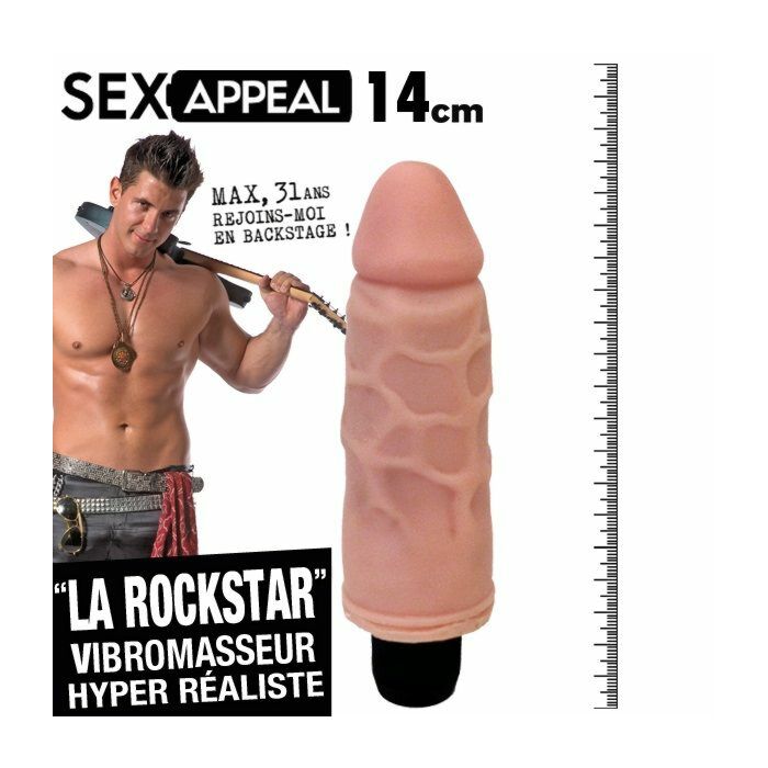 Adota uma realista rock star vibrador 14 centímetros