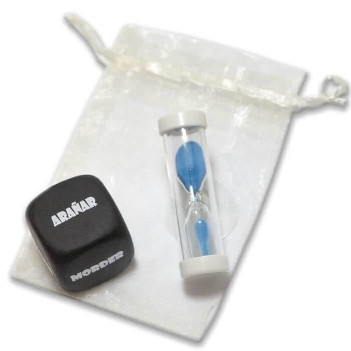 Diabo Ardente - Saco de Jogo com Dado Sado e Ampulheta