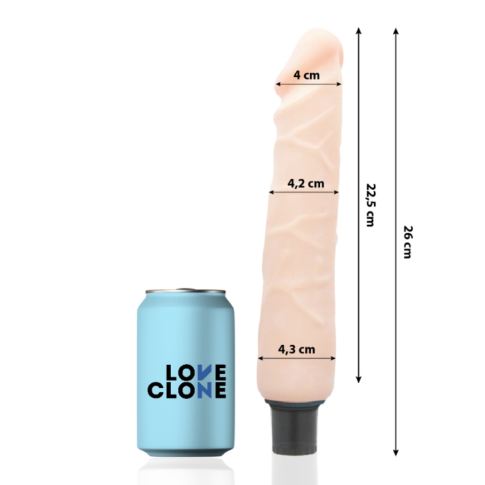 Loveclone - Vibrador com Tecnologia de Autolubrificação 26cm