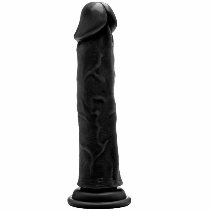 rocha real realistico 016 dildo preto 23,5 cm