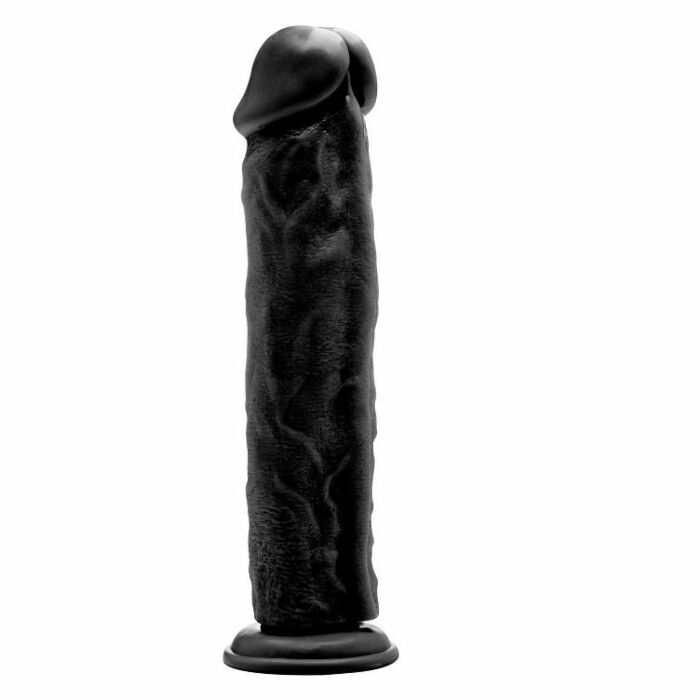 rocha real realistico 019 dildo preto 29,5 cm