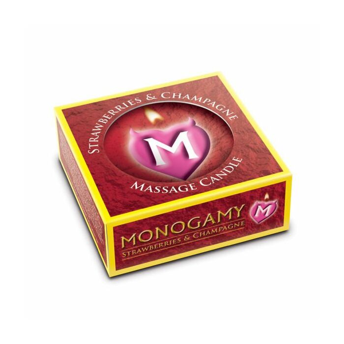 Monogamy vela de masaje fresas con champagne 25gr
