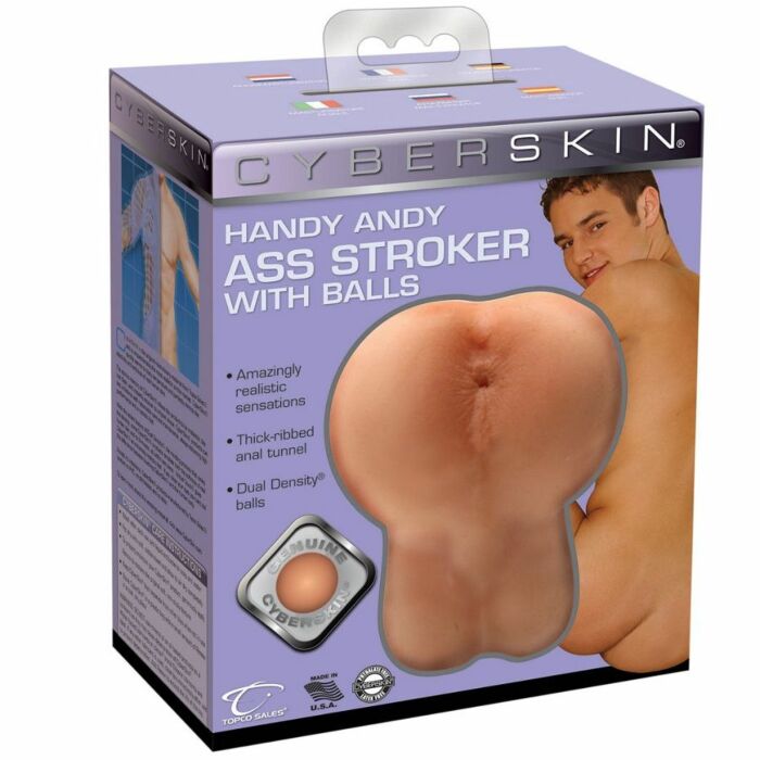 Topco masturbador anal con testiculos stroker