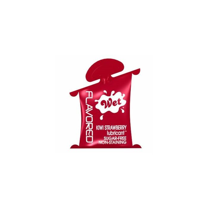 Molhadas morangos lubrificante com sabor de kiwi 10ml